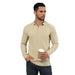 Long Sleeve Polo Sweater Waffle Textured Casual Knit Pullover