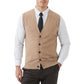 Kallspin Sweater Vest Wool Blend V Neck Button Sleeveless Cardigan