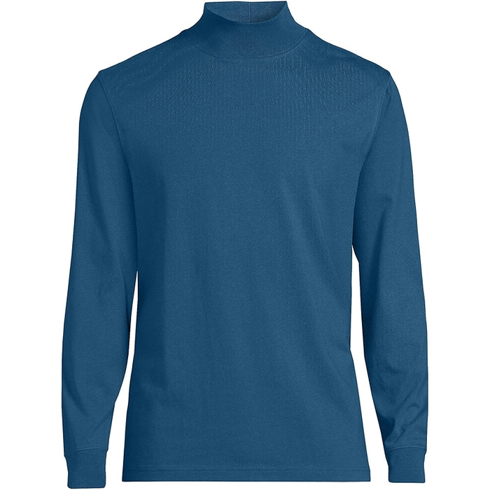 Super T Cotton Blend Mock Turtleneck