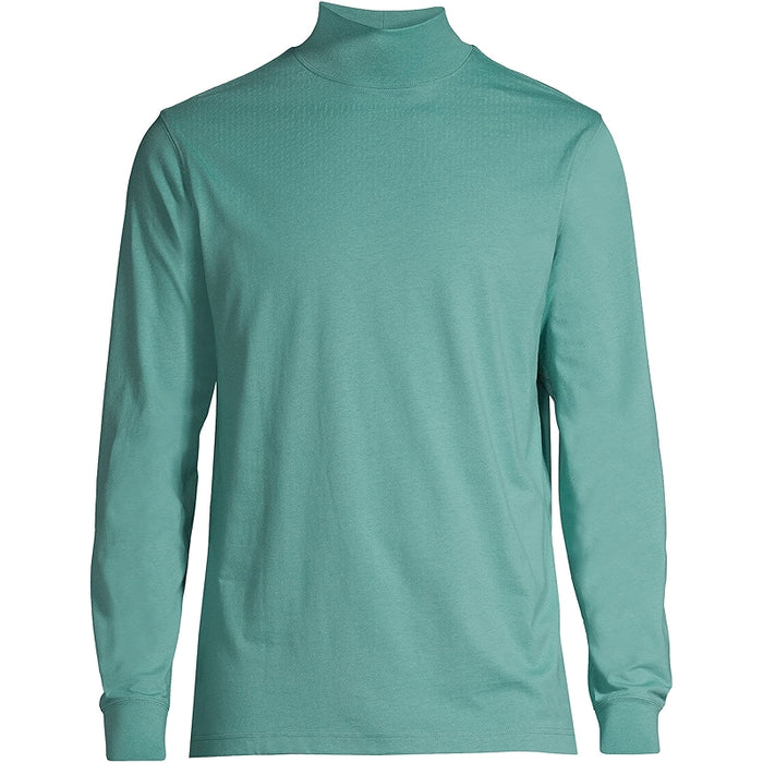 Super T Cotton Blend Mock Turtleneck