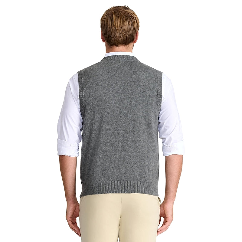 Fine Gauge V Neck Sweater Vest