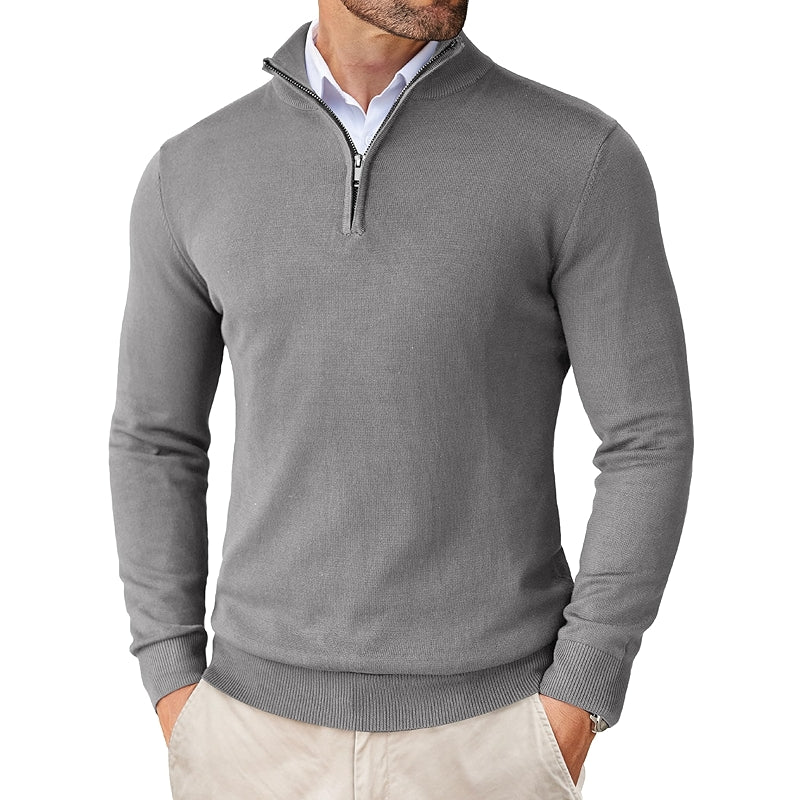 Slim Fit Lightweight Zip Up Pullover