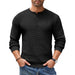 Henley Knit Sweater Long Sleeve Button Pullover Casual