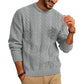 Men Casual Cable Knit Drop Style Pullover