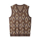 V Neck Knitted Sweater Sleeveless Pullover Knitwear Vest