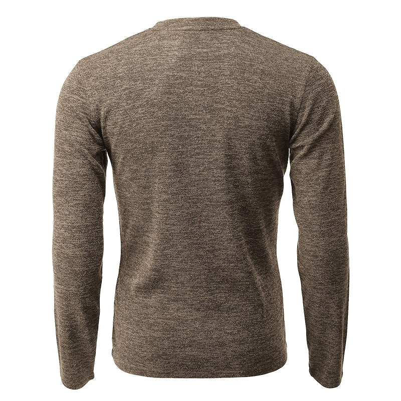 Casual Slim Fit Pullover Sweater Lightweight Long Sleeve Top