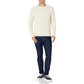 Long Sleeve Cotton Fisherman Cable Crewneck Sweater