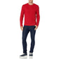 Long Sleeve Cotton Fisherman Cable Crewneck Sweater