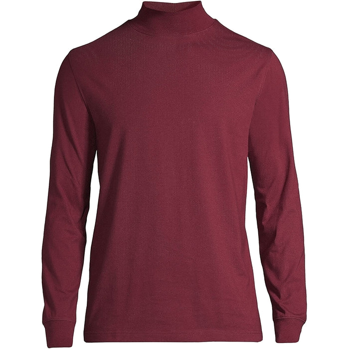 Super T Cotton Blend Mock Turtleneck