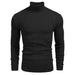 Ribbed Slim Fit Knitted Pullover Casual Turtleneck Sweater