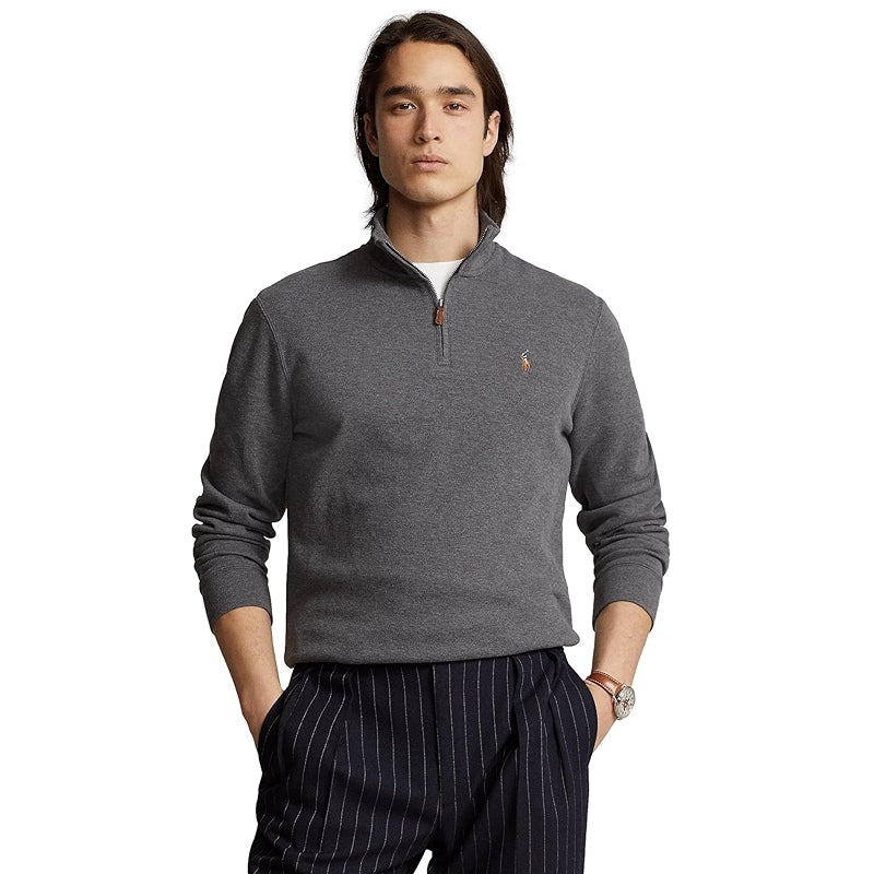 Classic Estate Rib Quarter Zip Pullover Sweater