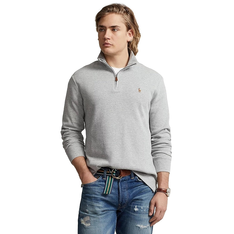 Classic Estate Rib Quarter Zip Pullover Sweater