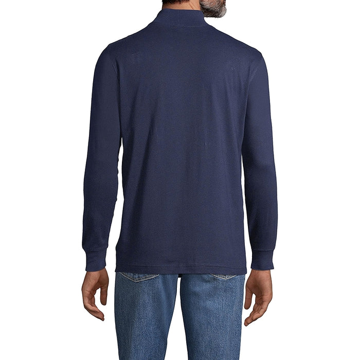 Super T Cotton Blend Mock Turtleneck
