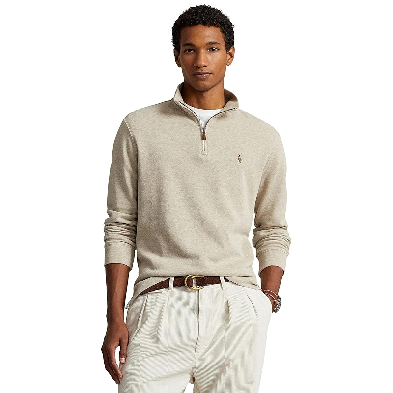 Classic Estate Rib Quarter Zip Pullover Sweater