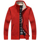 Full Zip Slim Thick Knitted Cardigan Jacket With Pockets