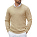Crewneck Pullover Knit Sweater Lightweight With Ribbing Edge