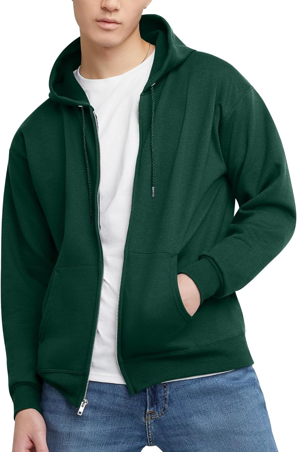 Casual Zip Up Hooded Sweatshirt