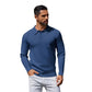 Long Sleeve Polo Sweater Knit Casual Thermal Pullover With Pocket