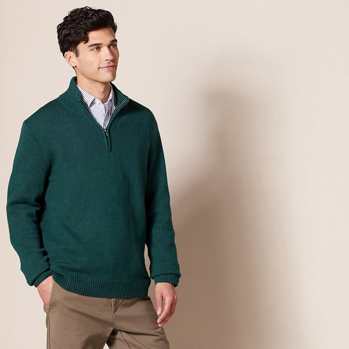 Long Sleeve Soft Touch Quarter Zip Sweater