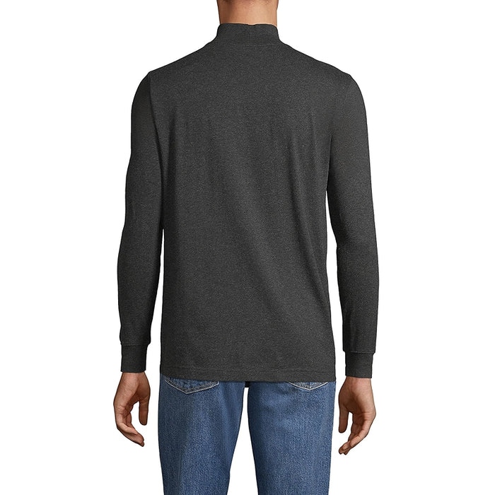 Super T Cotton Blend Mock Turtleneck
