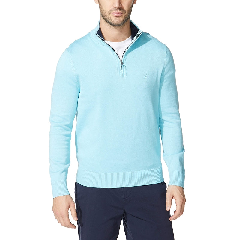 Men Pullover With Zipper Closure