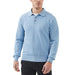 Kallspin Cotton Knit Polo Sweater Classic Casual Long Sleeve