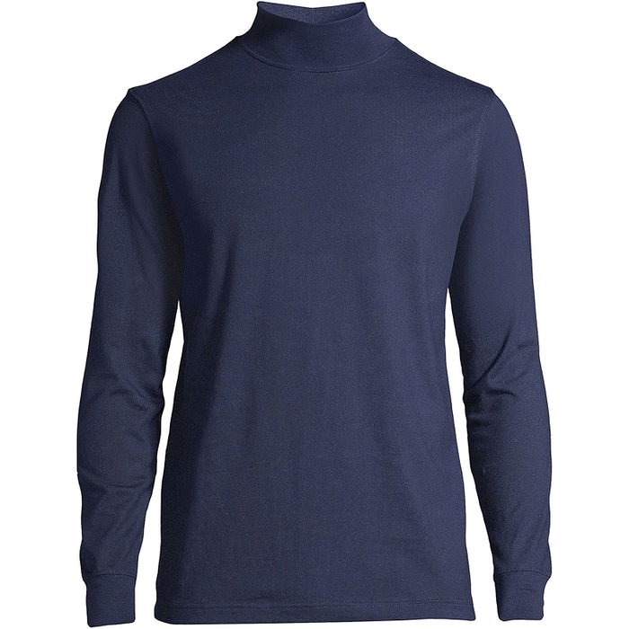 Super T Cotton Blend Mock Turtleneck