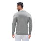 Long Sleeve Polo Sweater Knit Casual Thermal Pullover With Pocket