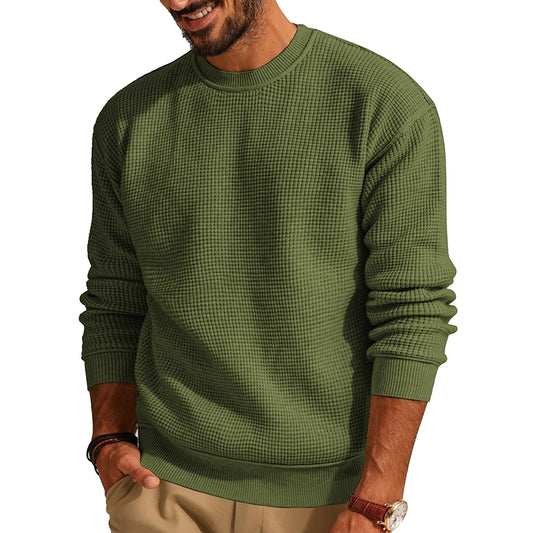 Casual Crewneck Knit Pullover Sweater