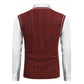 Casual Sweater Vest V Neck Slim Fit Knitted Pullover