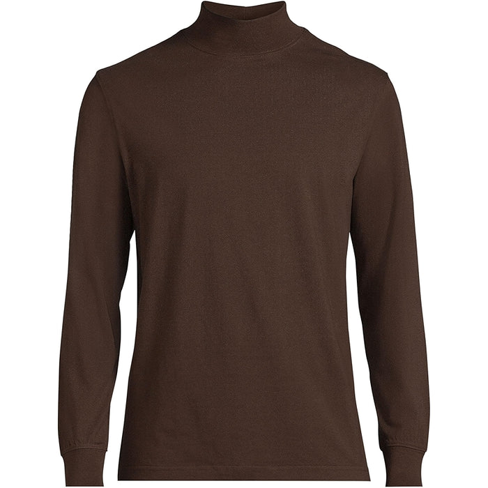 Super T Cotton Blend Mock Turtleneck