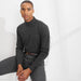 Super T Cotton Blend Mock Turtleneck