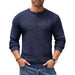 Henley Knit Sweater Long Sleeve Button Pullover Casual