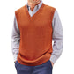 V Neck Sweater Vest Knit Pullover Tops Casual Sleeveless Sweaters