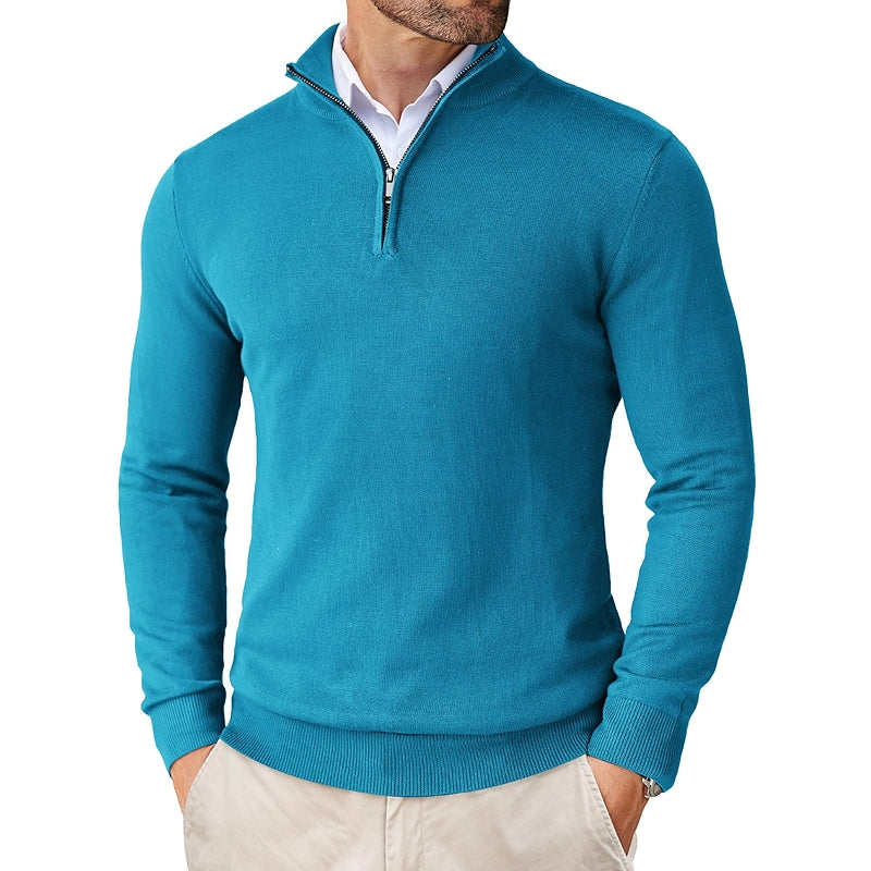 Slim Fit Lightweight Zip Up Pullover