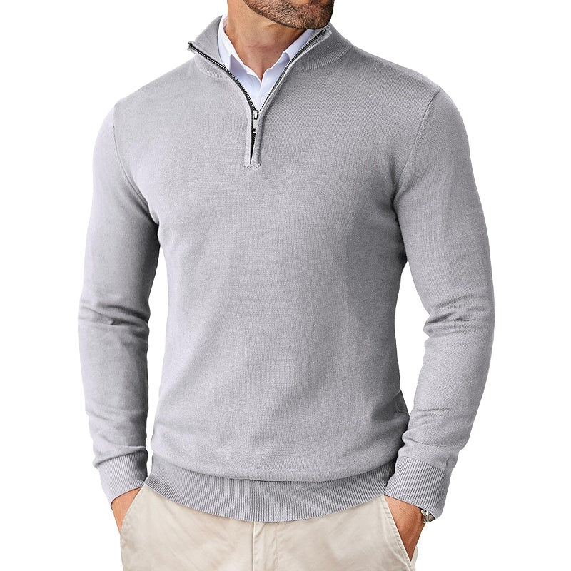 Slim Fit Lightweight Zip Up Pullover