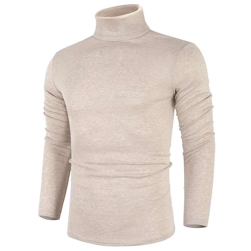 Casual Slim Fit Basic Tops Knitted Lightweight Turtleneck Sweater