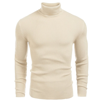 Ribbed Pattern Long Sleeves Knitted Pullover