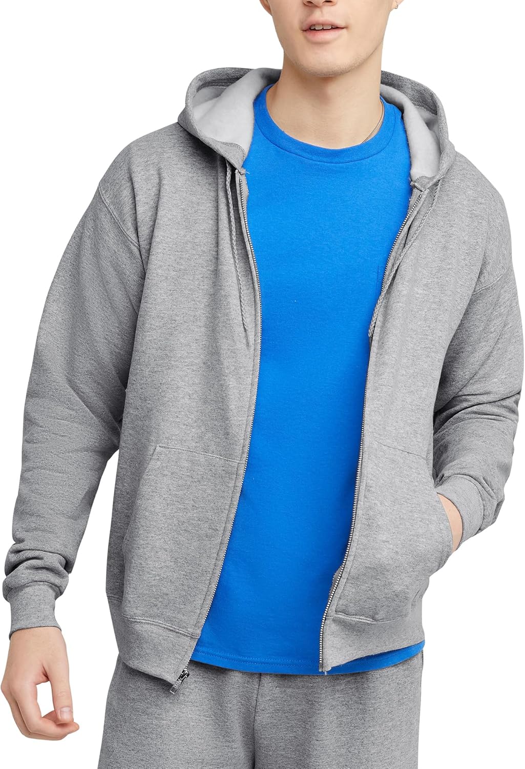 Casual Zip Up Hooded Sweatshirt