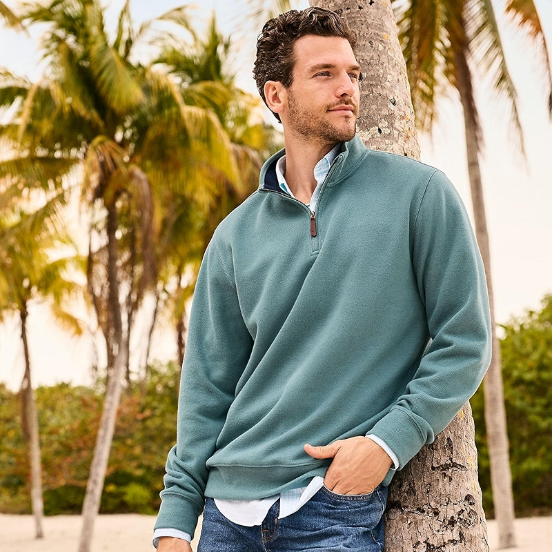 Bedford Rib Quarter Zip Sweater