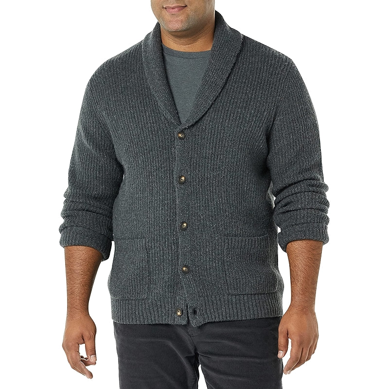 Long Sleeve Soft Touch Shawl Collar Cardigan