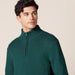 Long Sleeve Soft Touch Quarter Zip Sweater
