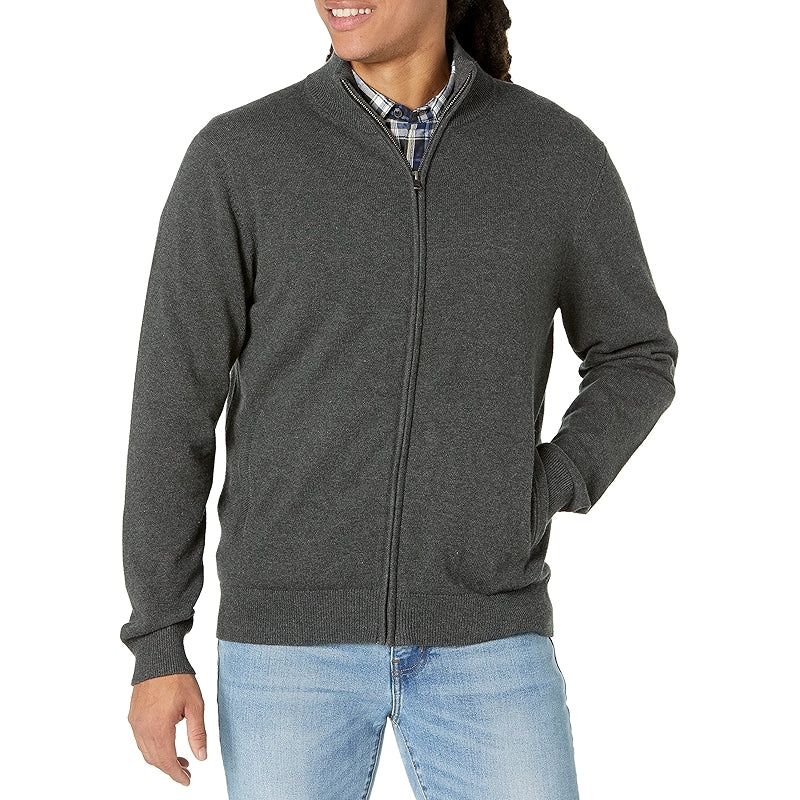 Full Zip Cotton Sweater