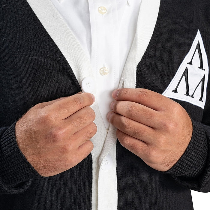 Revenge Of The Nerds Tri Lambda Black And White Costume Cardigan Sweater