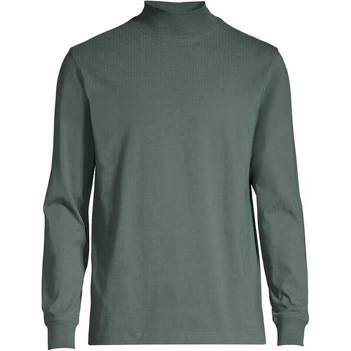 Super T Cotton Blend Mock Turtleneck