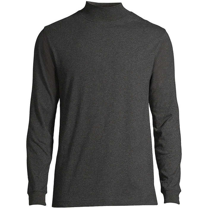 Super T Cotton Blend Mock Turtleneck