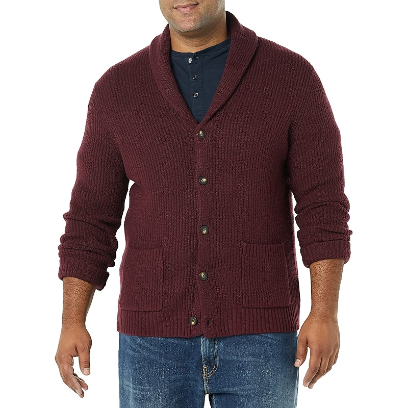 Long Sleeve Soft Touch Shawl Collar Cardigan