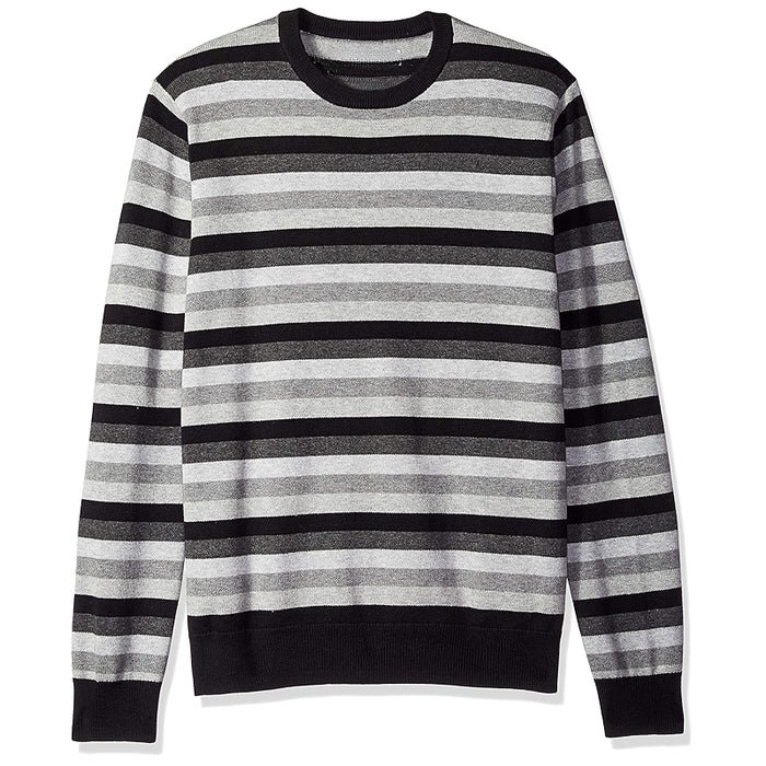 Solid Colored Men Crew Style Pullover With Long Sleeves