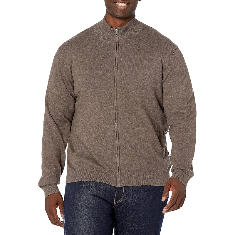 Full Zip Cotton Sweater