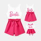 Barbie Letter Print Family Matching Rompers Set